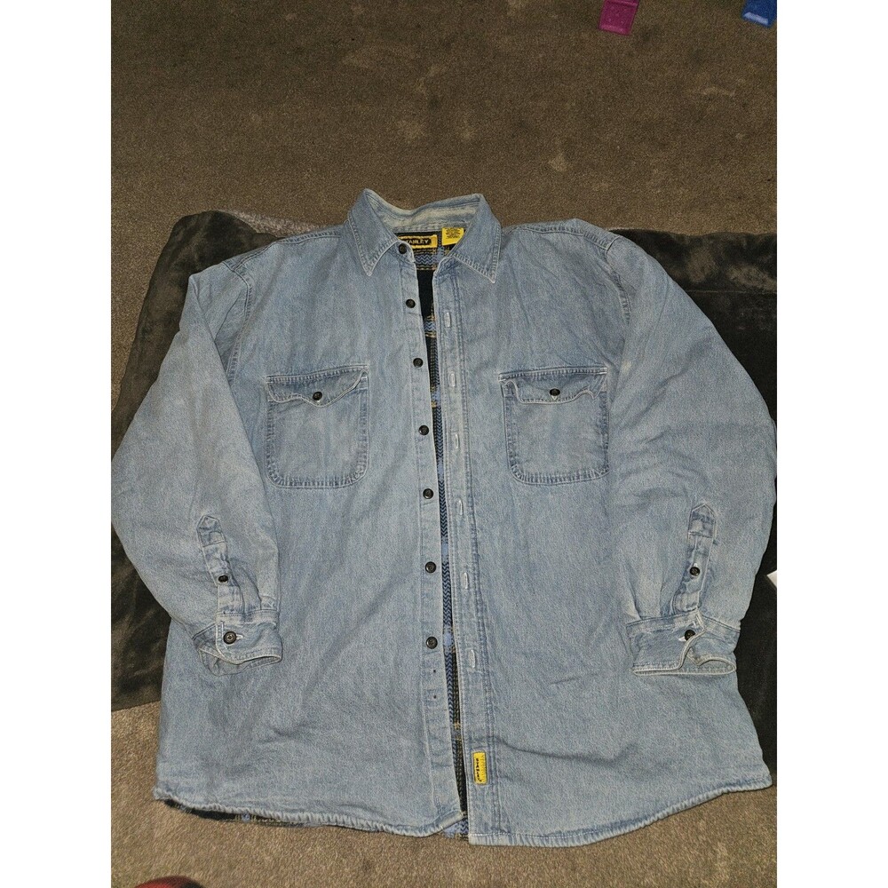 Vintage Men’s Fleece Lined Jean Shirt Jacket XL Size Stanley Brand